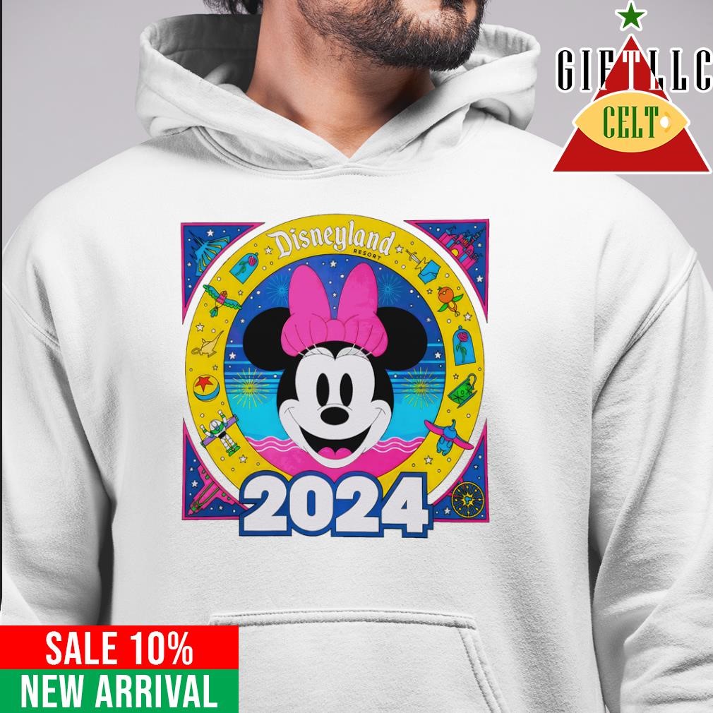 Disneyland Resort Minnie Mouse 2024 Shirt Sweater Hoodie For Men And   Disneyland Resort Minnie Mouse 2024 Shirt Hoodie 